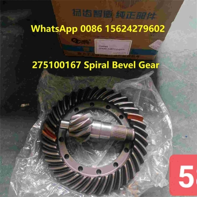 275100167 Spiral Bevel Crown Wheel Pinion Gear XCMG ZL150GN Tekerlek yükleyici yedek parçaları