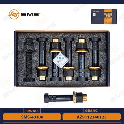 AZ9112340123 SMS-40108 Arka Tekerlek Bolt Sinotruk Howo Şasi Parçaları