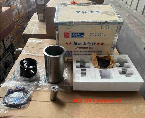 YC6108 Piston Yuchai Motor Parçaları Silindir Liner Piston Ring